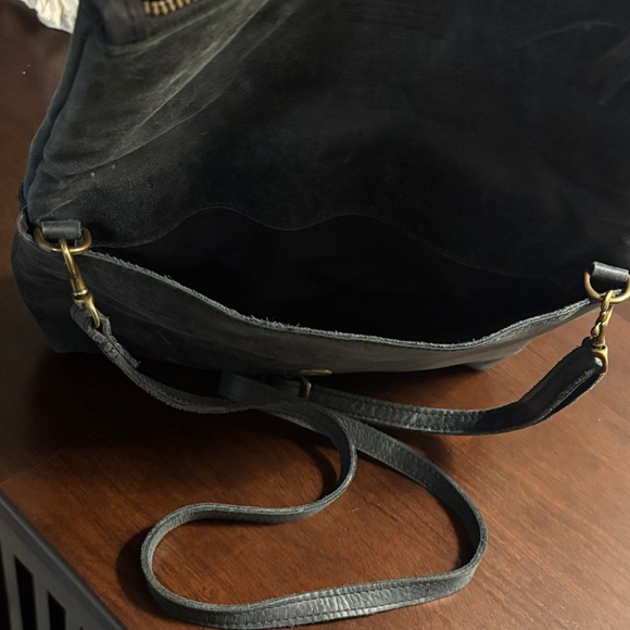 ABLE black Menbere Foldover crossbody/ shoulder purse, also great as clutch. - Picture 6 of 8